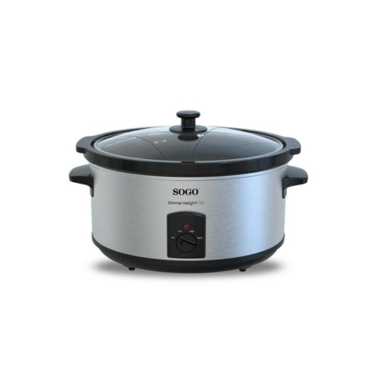 Olla a cottura lenta SOGO OLL-SS-10795 5,5L acciaio inox rivestimento ceramico