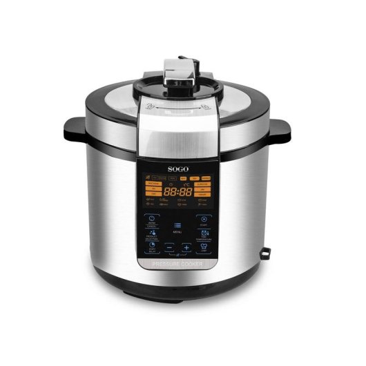 Panela de Pressão SOGO OLL-SS-10610 6L Inox Digital 17 Programas 1000W