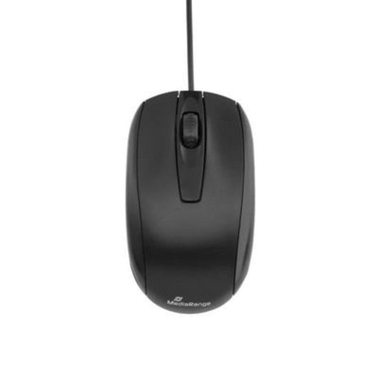 Maus MediaRange MROS210 USB Typ-A 1000 DPI Schwarz Ergonomisch