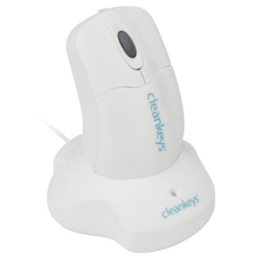 Mouse Cleankeys CKM2W Wireless RF 800 DPI Bianco Ambidestro IP68 Ricaricabile
