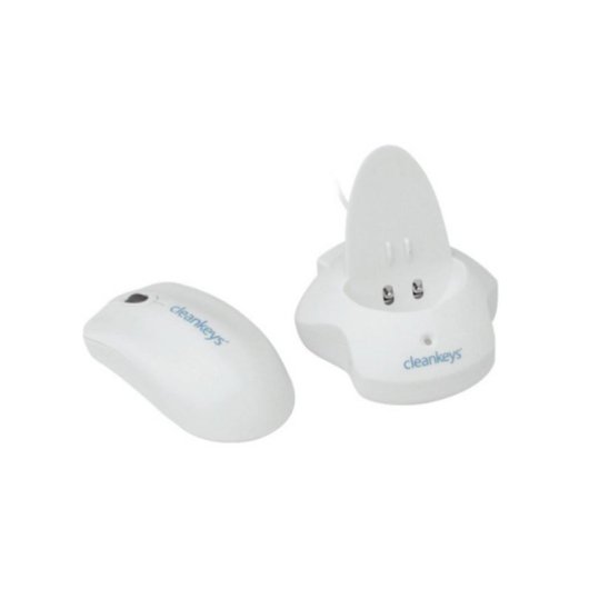 Mouse Cleankeys CKM2W Wireless RF 800 DPI Bianco Ambidestro IP68 Ricaricabile