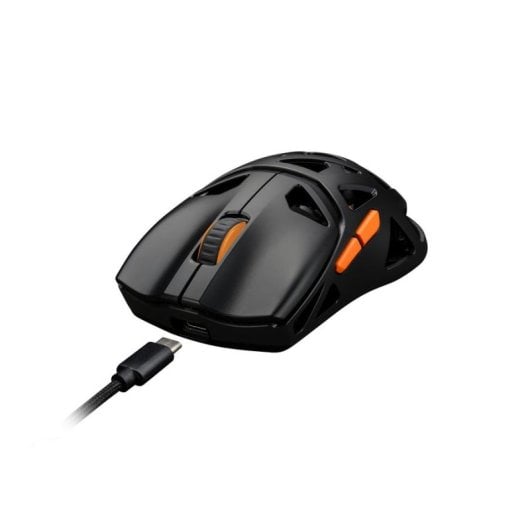 Rato DELTACO GAMING DM370 Wireless RF Bluetooth USB-C 12000DPI Preto Iluminação RGB