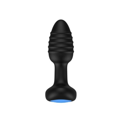 Tapón anal Kiiroo Lumen silicona negra batería integrada 3,3 cm diámetro
