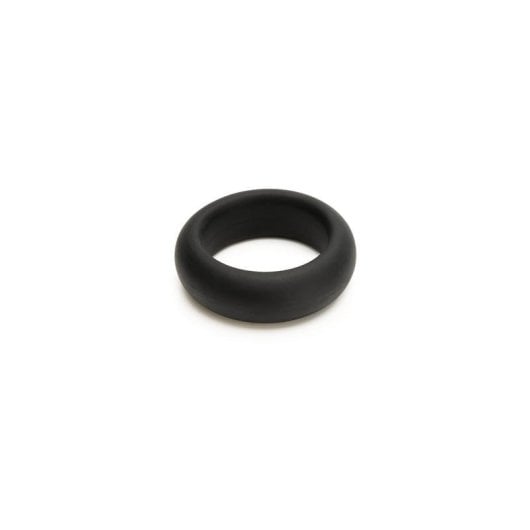 Anillo para pene y testículos JE JOUE Maximum Stretch silicona negra 2,54 cm