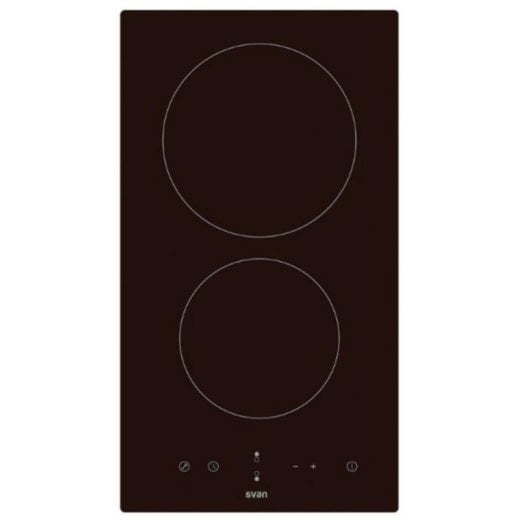 Placa SVAN SV2301 vitrocerâmica 2 zonas 3000 W controlo touch 52 cm preto