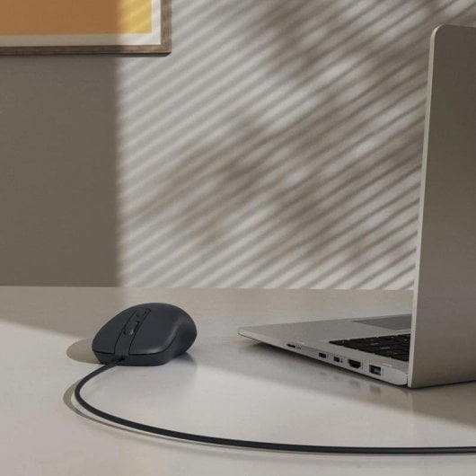 Maus Hama CM-200 USB 1600DPI Schwarz Leise Klicks Gummierte Griffe