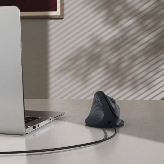 Maus Hama ECM-500L Kabelgebunden 1800 DPI Schwarz Vertikales Design