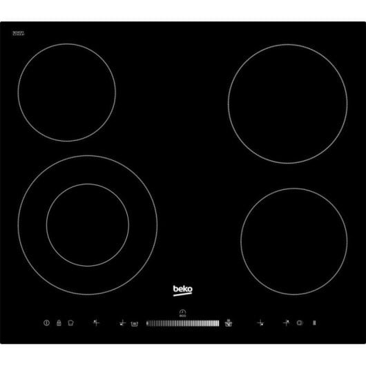 Kochfeld Beko HIC64502T Schwarz Keramik Glaskeramik 60 cm 4 Zonen Touch