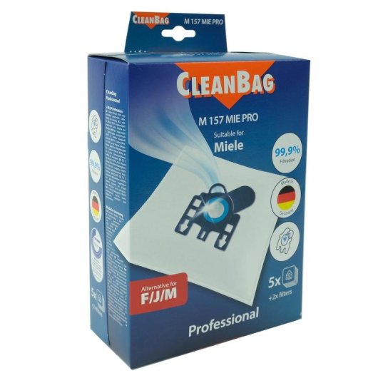 Sacca polvere Scanpart Cleanbag M157MIEPRO compatibile Miele 5 sacchi 2 filtri