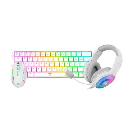 Tastiera REDRAGON S129W Combo meccanica 60% RGB con mouse e cuffie gaming