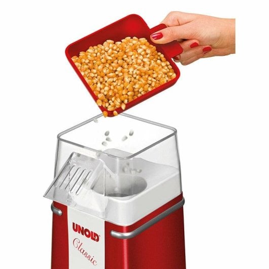 Machine à pop-corn UNOLD Classic 100g 900W Rouge Argent Blanc
