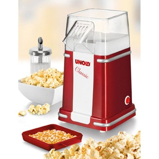 Machine à pop-corn UNOLD Classic 100g 900W Rouge Argent Blanc