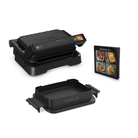 Parrilla eléctrica Tefal OptiGrill 4in1 GC7748 2100W placas desmontables