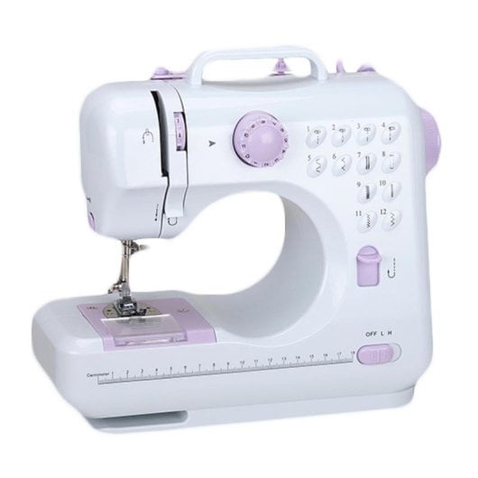 Máquina de Costura Emerio SEW-121820 Semiautomática 12 Pontos Azul/Branco