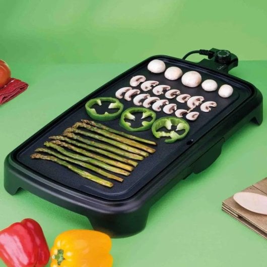 Placa Elétrica JATA JEGR1241 Antiaderente Xylan Plus 2200 W 500 x 250 mm Preta