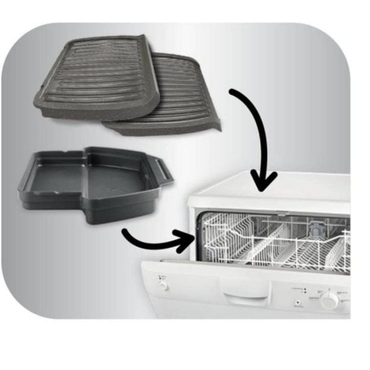 Grelhador de contacto Tefal GC705816 2000W placas amovíveis aço inoxidável