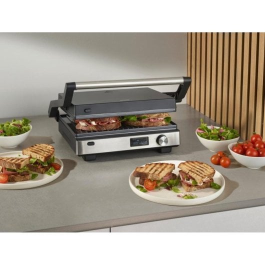 Grelhador de contacto Severin KG 2380 inox 2000W placas removíveis LED