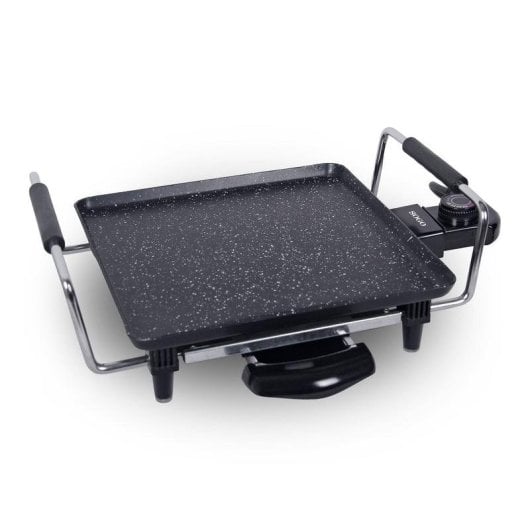 Piastra elettrica SOGO BAR-SS-1217 rivestimento ceramico marmo 1200W 27x27cm