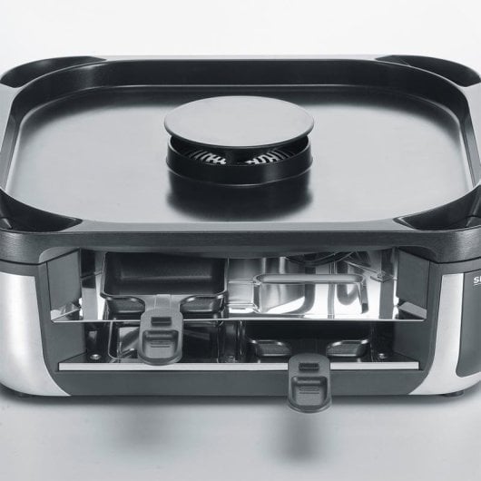 Parrilla de interior Severin RG 2379 8 pessoas 1900W redonda antiaderente