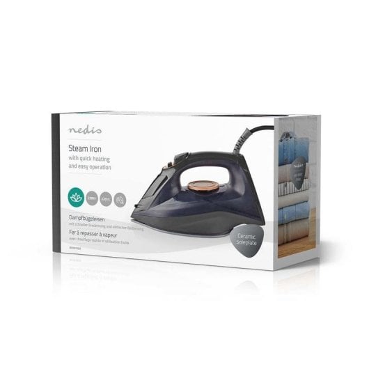 Ferro Nedis IRON1000 Base Cerâmica 2200W 1,9 m Púrpura 0,26L
