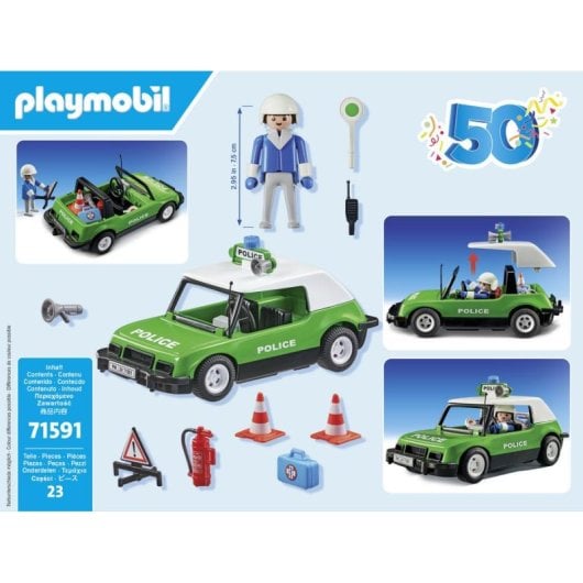 Conjunto de brinquedo Playmobil 71591 Polícia 80 peças Multicor Plástico