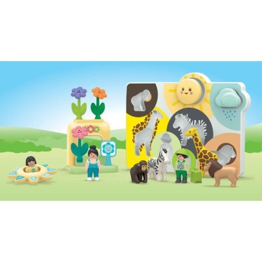 Set de juguete Playmobil Junior 71655 Animales Salvajes 7 Figuras Plástico Multicolor
