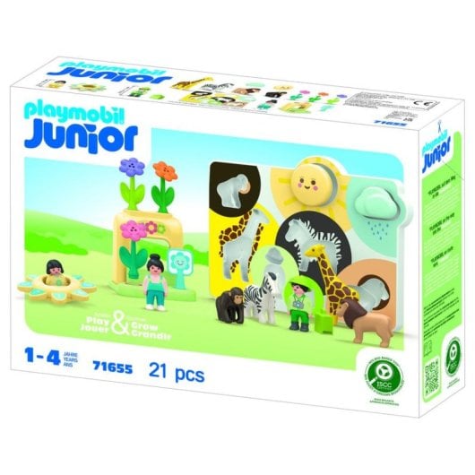 Set de juguete Playmobil Junior 71655 Animales Salvajes 7 Figuras Plástico Multicolor