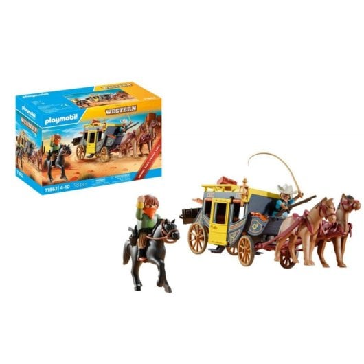 Set de brinquedos Playmobil Western 71862 com 5 figuras e 69 peças