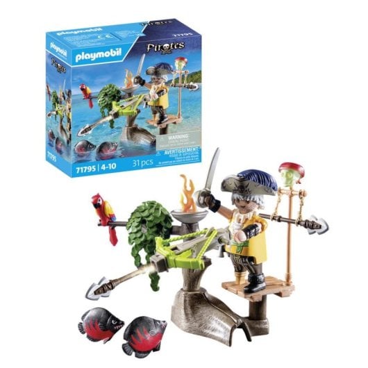 Conjunto de Brinquedo Playmobil Pirates 71795 Pirata 31 Peças Multicor