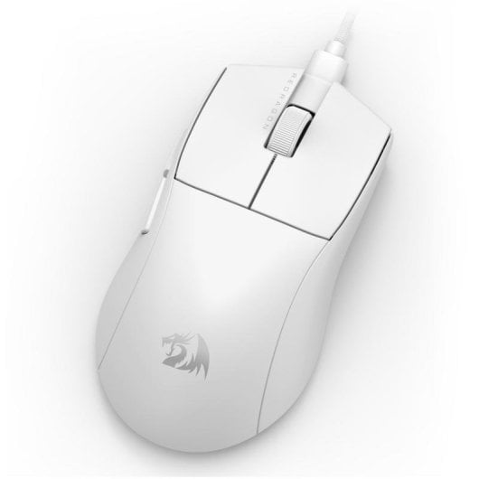 Maus Redragon M724W-1K K1NG Kabelgebunden 12400DPI Weiß Ultralight RGB