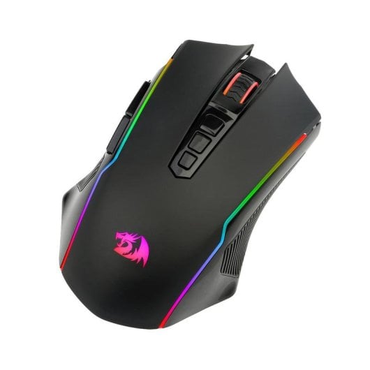 Rato REDRAGON M914-RGB NIX Wireless + Bluetooth + USB-C 1000Hz Preto RGB 9 Botões