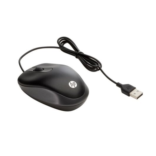 Ratón HP USB Travel Mouse Ambidiestro Óptico 1000 DPI Negro Compacto