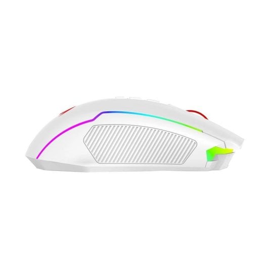 Rato REDRAGON M914W-RGB NIX Wireless + Bluetooth + USB-C 1000Hz Branco RGB 9 Botões