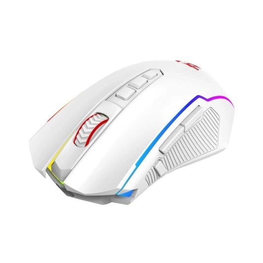 Rato REDRAGON M914W-RGB NIX Wireless + Bluetooth + USB-C 1000Hz Branco RGB 9 Botões