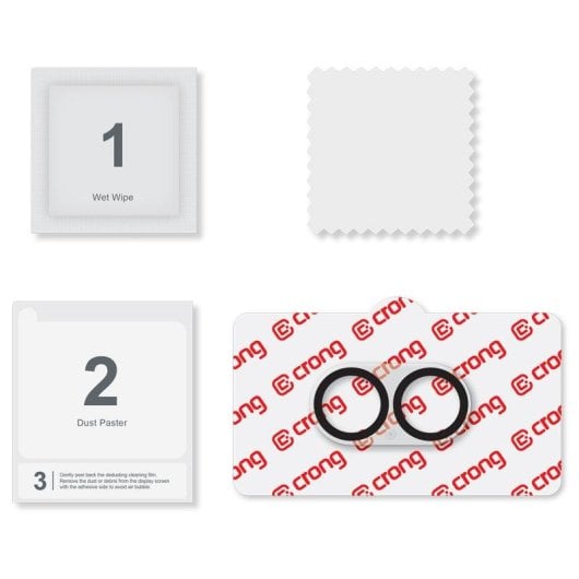 Protezione Lente Fotocamera Crong iPhone 17 Acrilico Vetro Temperato 9H