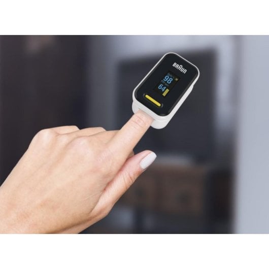 Oxymètre de pouls Braun YK-81CEU OLED Précision 3% Batterie Acier inoxydable