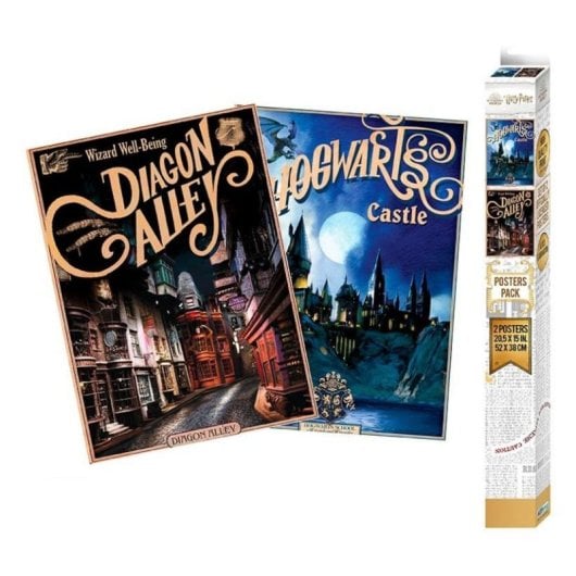 Póster ABYSTYLE ABYDCO732 Harry Potter Fantasia 2 Peças Multicolorido