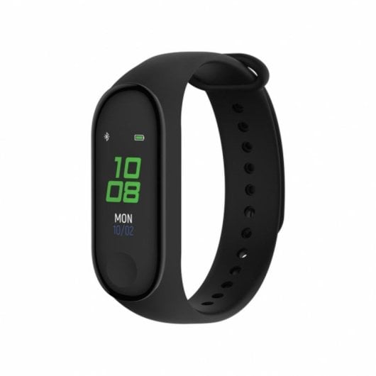Aktivitätsarmband Forever SB50BK Bluetooth Schwarz 10 Tage Herzfrequenzmesser IP65