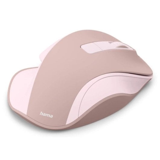 Ratón Hama WM-500 Inalámbrico 1600 DPI Rosa Recargable 6 Botones Silencioso