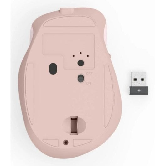 Ratón Hama WM-500 Inalámbrico 1600 DPI Rosa Recargable 6 Botones Silencioso