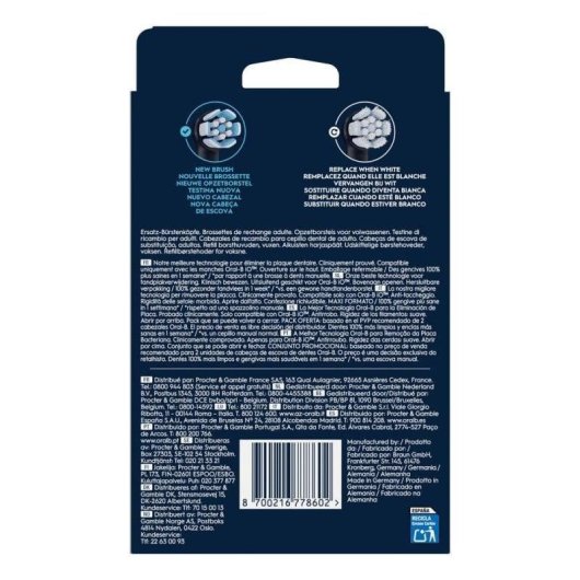 Aufsteckbürste Oral-B iO RB SBF 8 FBNLSENOR 8 Einheiten Multicolor