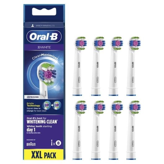 Aufsteckbürste Oral-B 3D White 80339420 8 Einheiten Zahnaufhellung