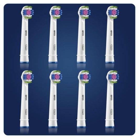 Aufsteckbürste Oral-B 3D White 80339420 8 Einheiten Zahnaufhellung