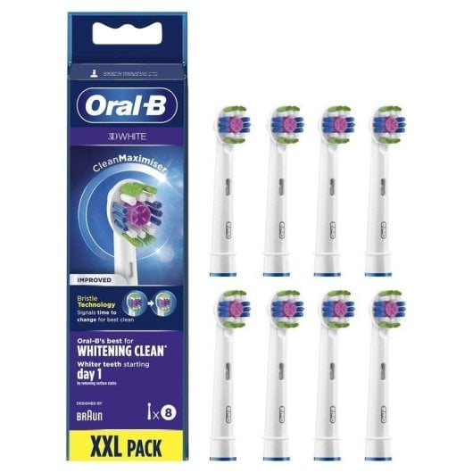 Aufsteckbürste Oral-B 3D White 80339420 8 Einheiten Zahnaufhellung