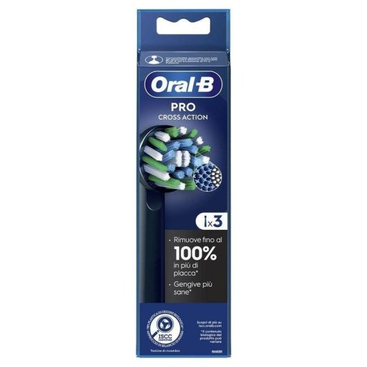 Aufsteckbürste Oral-B Pro Cross Action 3 Einheiten Schwarz