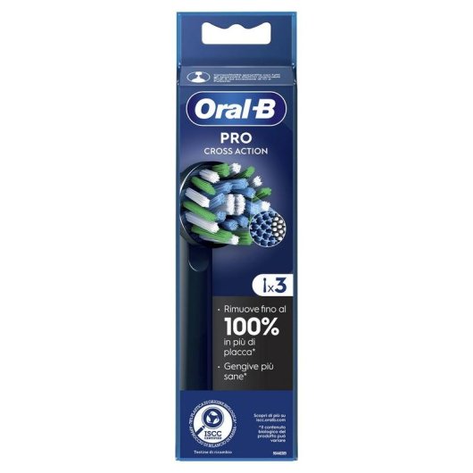 Aufsteckbürste Oral-B Pro Cross Action 3 Einheiten Schwarz