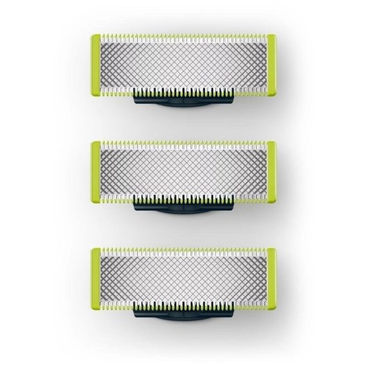 Lames de Rasoir Visage Philips OneBlade QP230/50 3 Têtes Acier Inoxydable