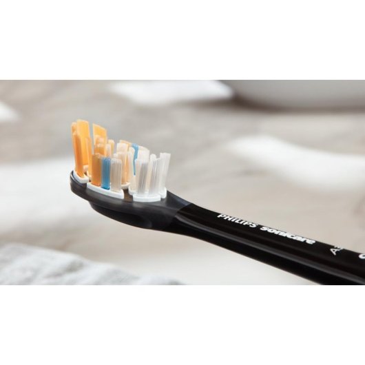 Recargas Escovas Dentes Philips Sonicare Premium All-in-One HX9092/88 2 Unidades Suave Preto