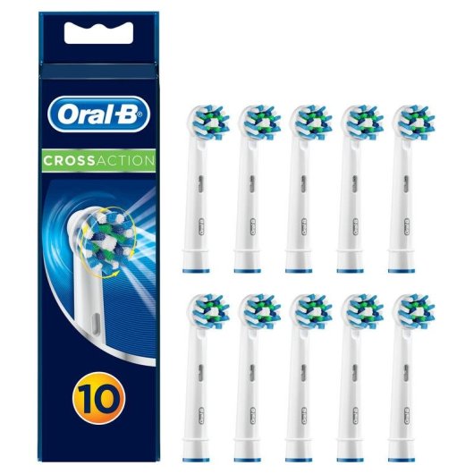 Cabezal Oral-B 81665364 Pack 10 unidades Azul Blanco Compatible Eléctrico