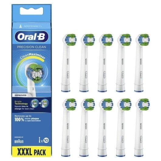Cabezal Oral-B Precision Clean 80339360 Pack 10 unidades Azul y Blanco